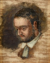 Портрет Эмиля Золя 1864г Сезанн